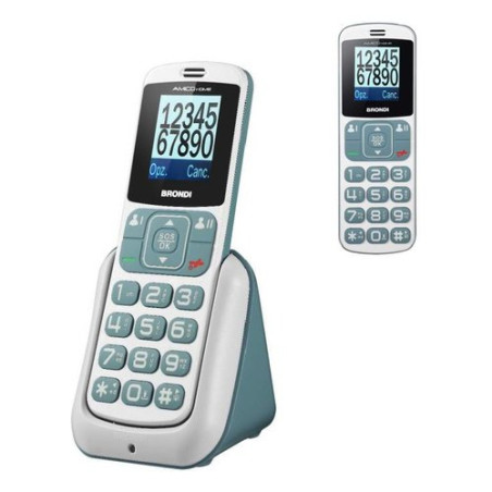 cellulare brondi 32mb dual-sim bianco grigio [10276071]