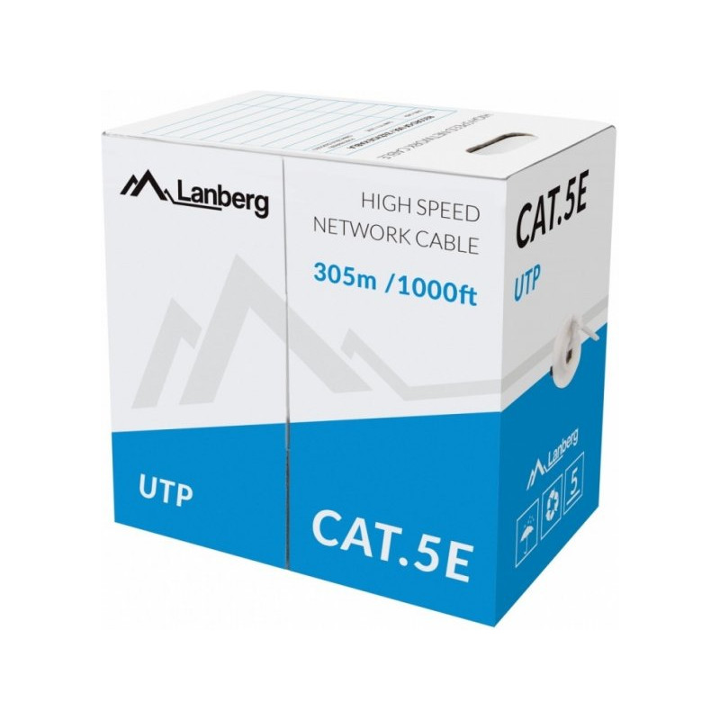 cavo di rete utp lanberg lcu5-10cc-0305 cat.5 305m arancione