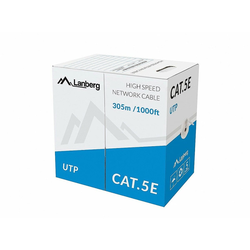 cavo di rete utp lanberg lcu5-10cc-0305 cat.5 305m verde