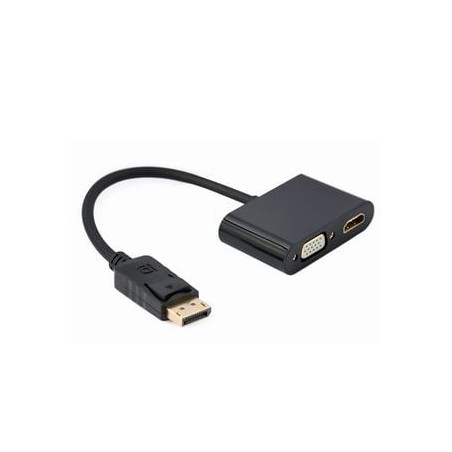 adattatore video gembird displayport hdmi a vga m/f nero [aigema000000041]