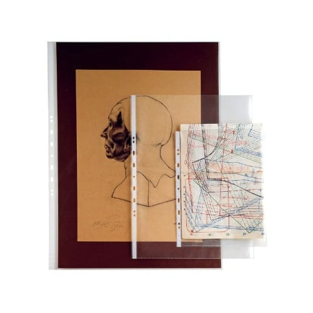 Buste trasparenti forate sei rota 10 pz. 25x35-150 lisce [662515]