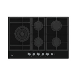 piano cottura beko hill75235s a gas con 5 zone nero