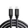 cavo axagon usb-c a usb-c 2.0 pd 240w 5a 1m alu-nero