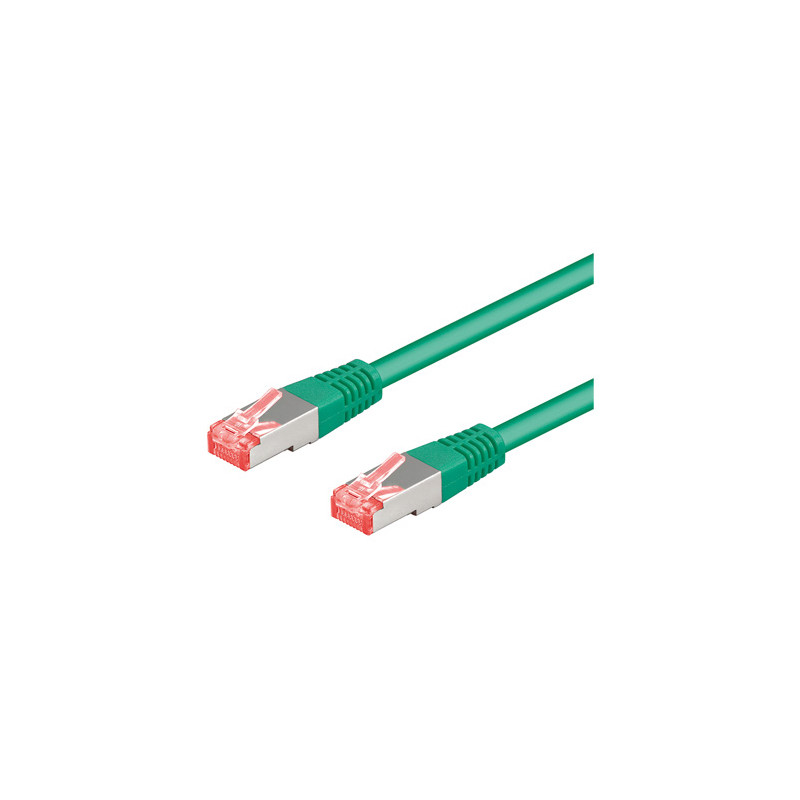 Cavo di rete goobay rj45 s/ftp cat6a 1.00m verde [93681]