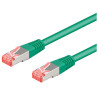 Cavo di rete goobay rj45 s/ftp cat6a 1.00m verde [93681]