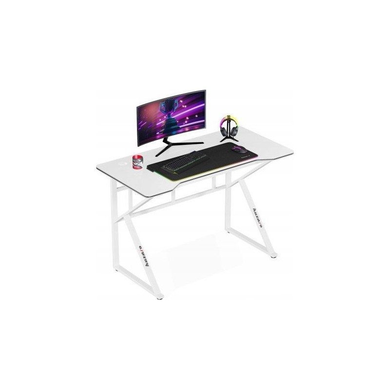 scrivania da gioco huzaro hero 1.6 bianco [hz-hero 1.6 white]