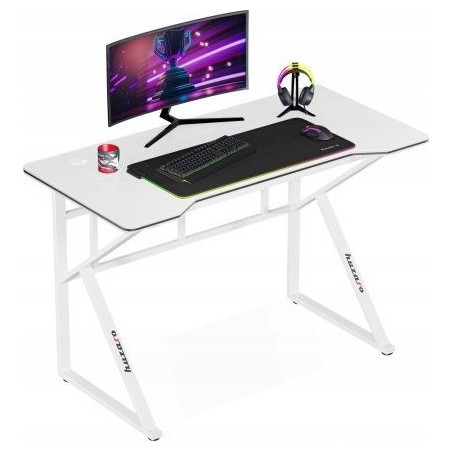 scrivania da gioco huzaro hero 1.6 bianco [hz-hero 1.6 white]