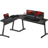 scrivania da gioco huzaro hero 6.0 rgb nero [hz-hero 6.0 black