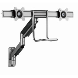 supporto monitor gembird ma-wa2-02 supporto da parete regolabile