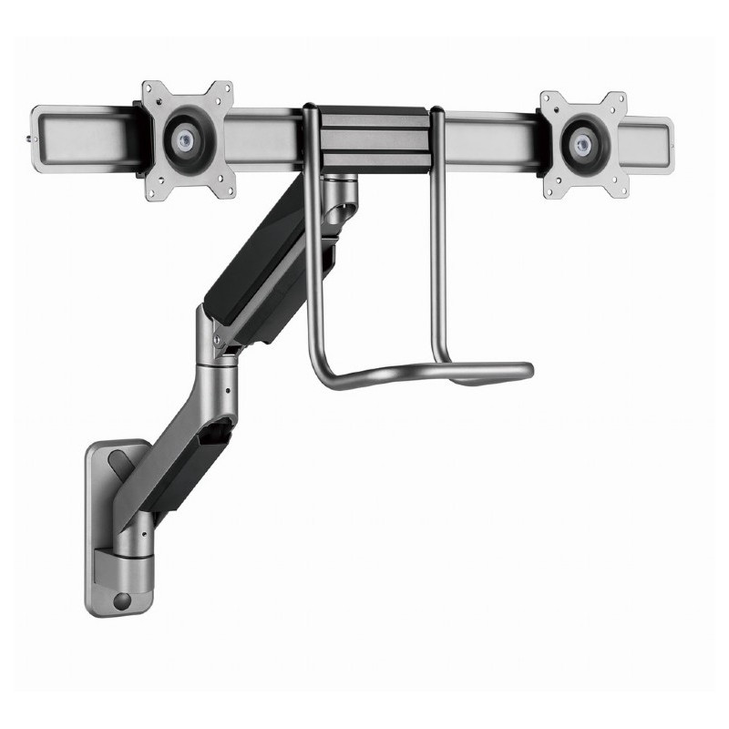 supporto monitor gembird ma-wa2-02 supporto da parete regolabile