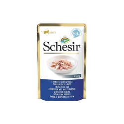 cibo umido agras pet foods schesir per gatti: tonnetto con spigola