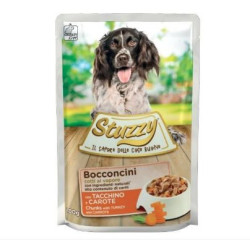 cibo umido agras pet foods per cani stuzzy bocconcini con tacchino