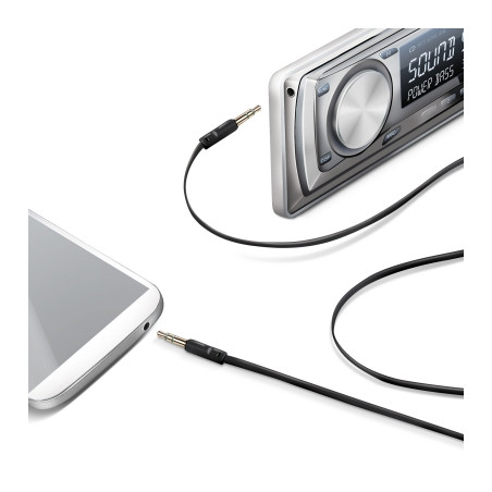 Cavo audio celly line-in 2xjack 3.5mm maschio/maschio 1m nero