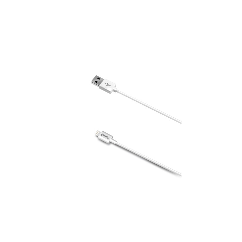 Cavo lightning celly usbip52m usb 2m bianco [usbip52m]