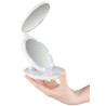 Specchio da viaggio macom 218 mini a batteria con luce led [218]