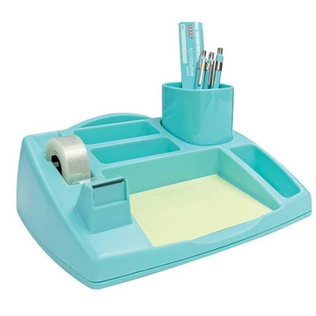 organizer da scrivania arda oliver 23.8x19.8x8cm azzurro pastello