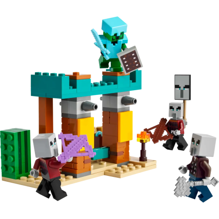 lego minecraft 21267 pattuglia nel deserto della bestia 105pz multicolore