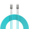 cavo fibra ottica multimodale duplex lc/lc 50/125 om4 2m turchese