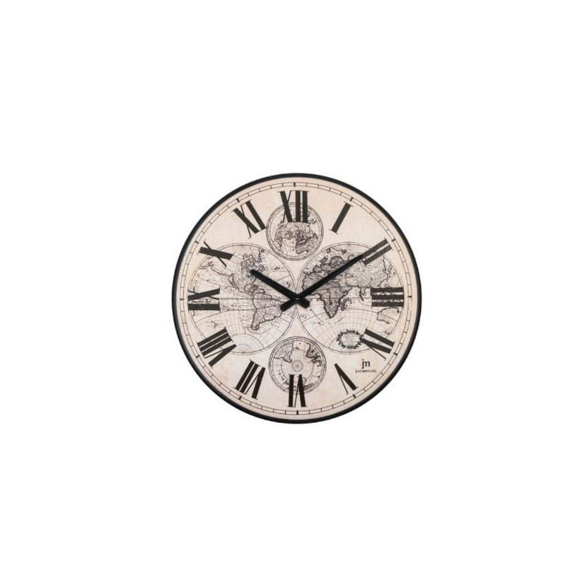 orologio da parete lowell 21561 emisferic roman nero