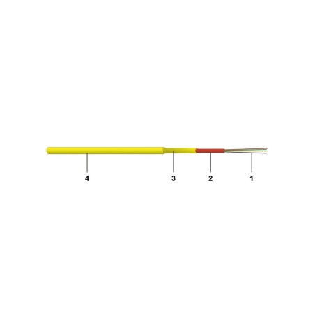 cavo in fibra ottica datwyler 4fo os2 g.652.d ftth int.cca [19727700cz]