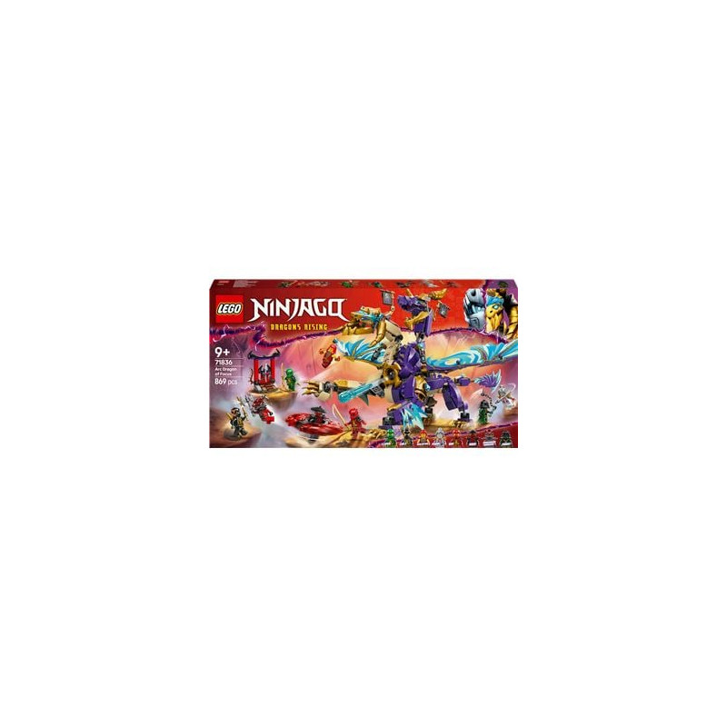 set di gioco lego ninjago arco: il drago della concentrazione multicolore