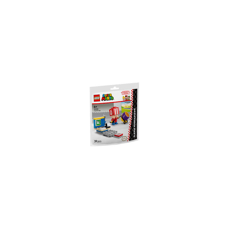 set di gioco lego 30702 mario kart toad pitstop - sacchetto di