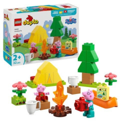 set di gioco lego 10452 duplo gita in campeggio di peppa pig multicolore