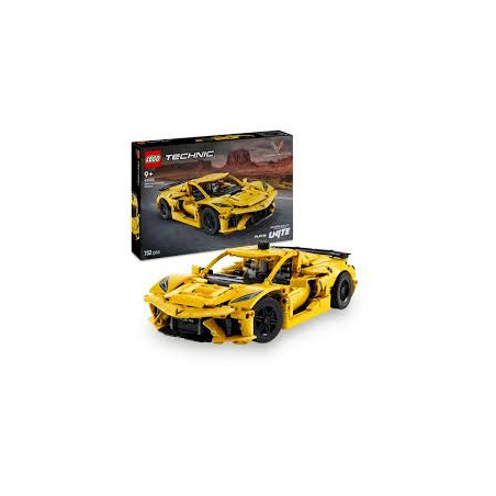 kit modello lego technic 42205 chevrolet corvette stingray giallo