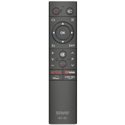 telecomando tv savio rc-22 universale 10in1 ir wireless nero