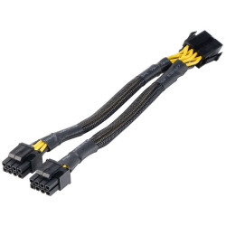 cavo adattatore akasa ak-cbpw35-20 2 connettori 4+4 pin con