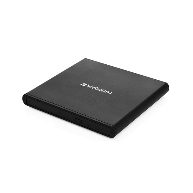 masterizzatore cd dvd esterno verbatim slimline usb 2.0 nero [dxvrbvz00053504]