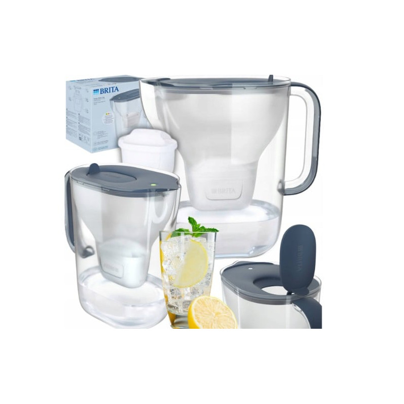 caraffa filtrante brita style essential xl 3.6l grafite