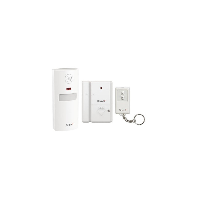 kit allarme movimento sirena sensore porta finestra bravo con telecomando