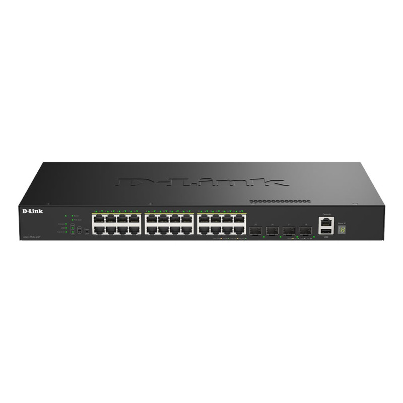 switch d-link dgs-1530-28p/e gestito l2 24 porte gigabit