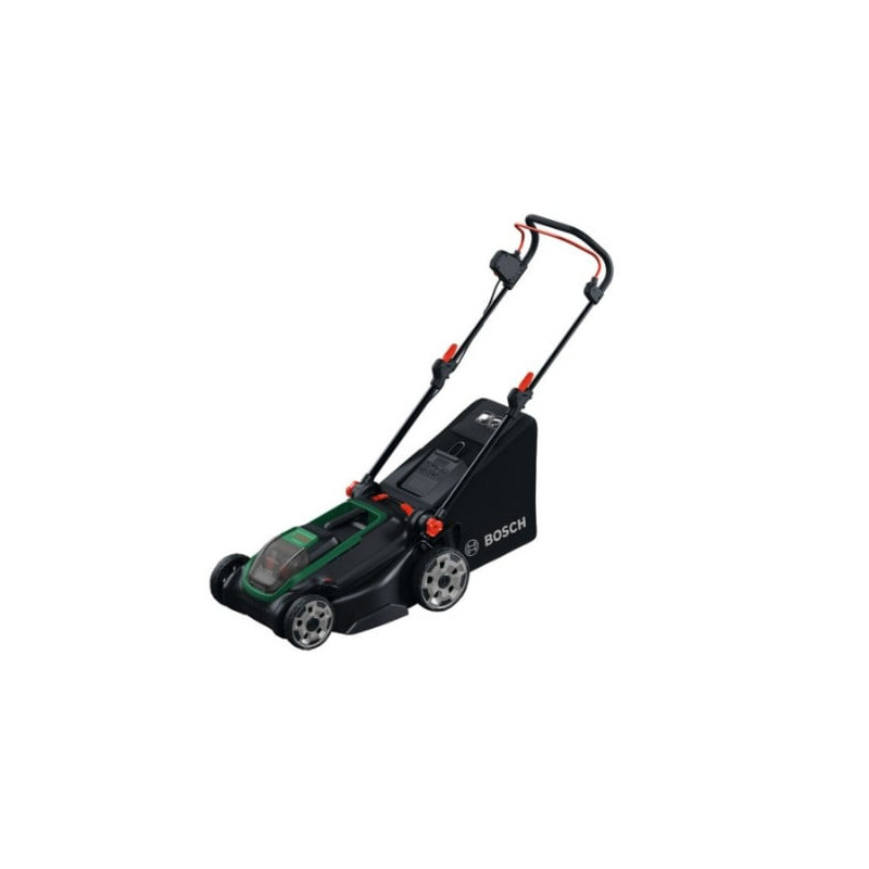 rasaerba bosch rotak18v2-4 con 2 batterie 36v 4.0ah taglio fino
