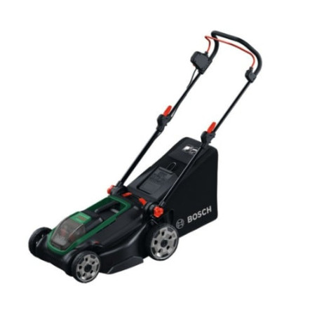 rasaerba bosch rotak18v2-4 con 2 batterie 36v 4.0ah taglio fino