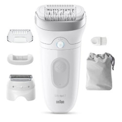 epilatore braun silk-epil 7-041 32 pinzette per corpo bianco