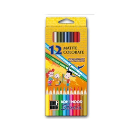 astuccio 12 matite colorate studio gold kohinoor [dh3652g]