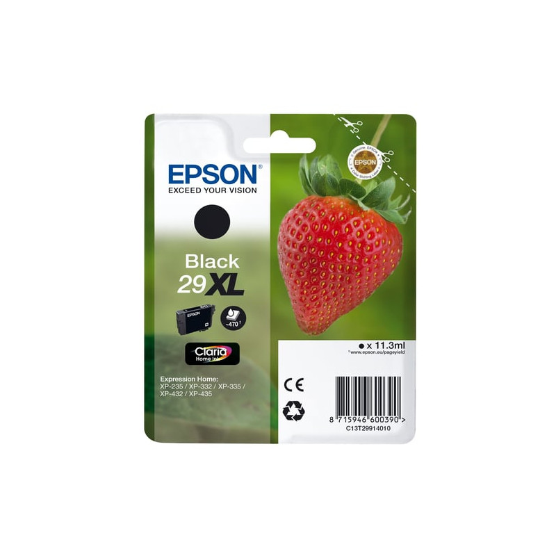 Cartuccia epson 29xl k nero in blister con allarme per stampanti