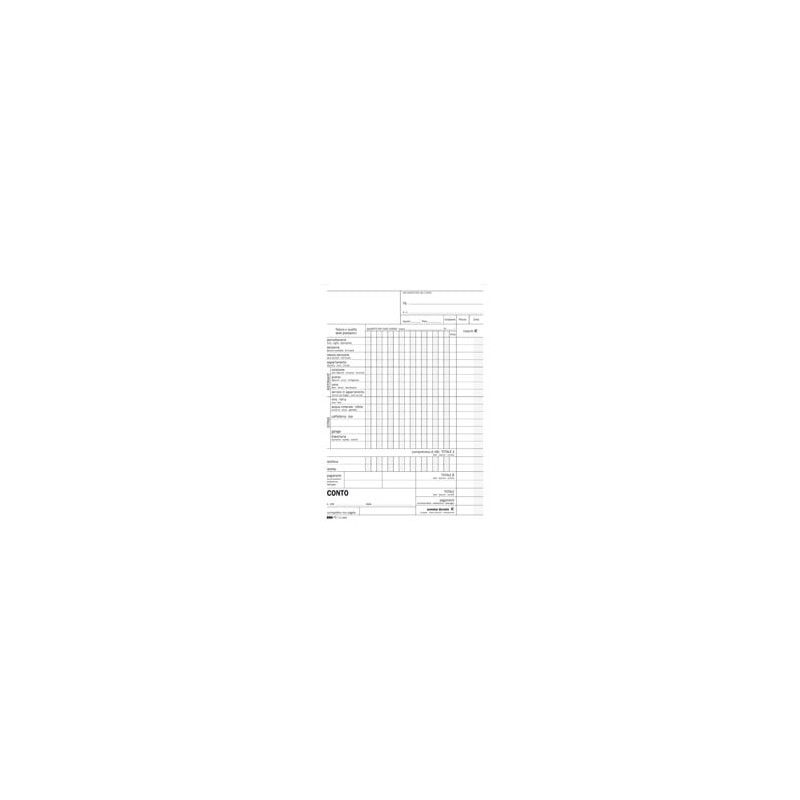 blocco conto albergo edipro 15gg 23x15cm 100 fogli uso mano [e5965]