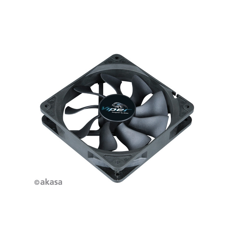 ventola 120x120 akasa viper black pwm nero
