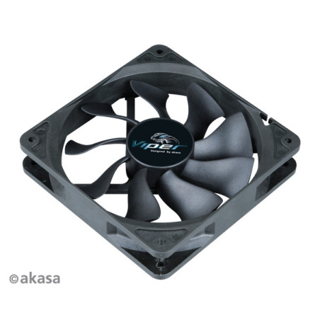 ventola 120x120 akasa viper black pwm nero