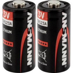 batteria per fotocamera cr-123a litio ansmann cr17335 1375 mah