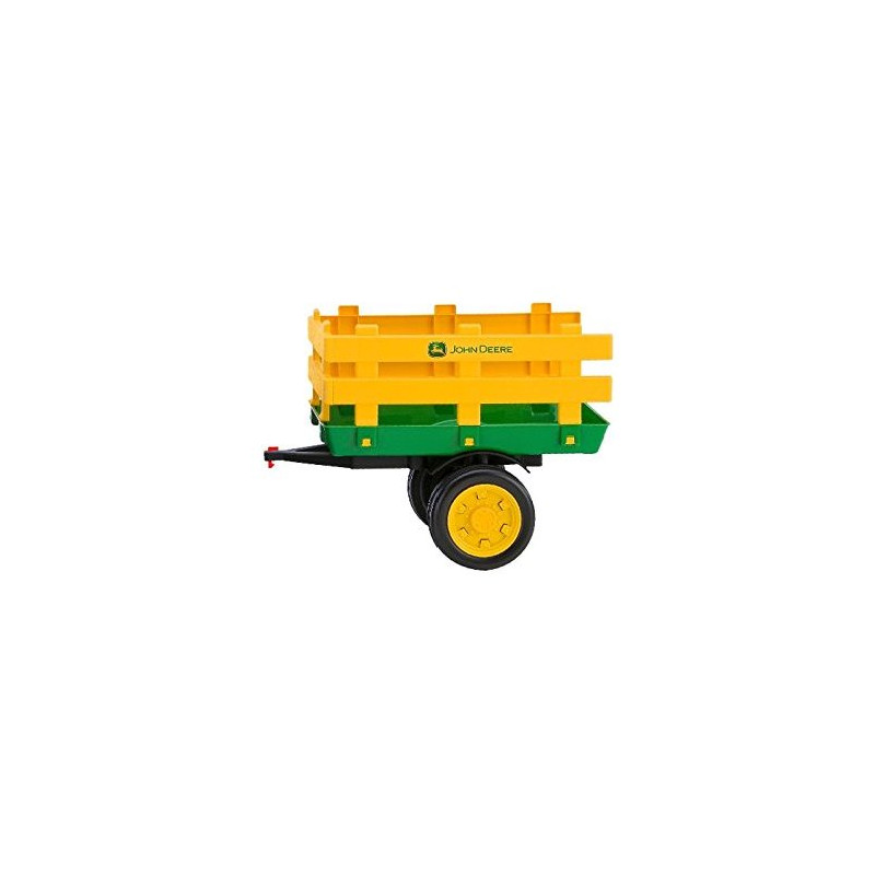 rimorchio giocattolo john deere - verde, giallo - peg perego