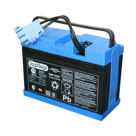 batteria peg perego 12v 8ah per autoveicoli giocattolo blu [kb0034]