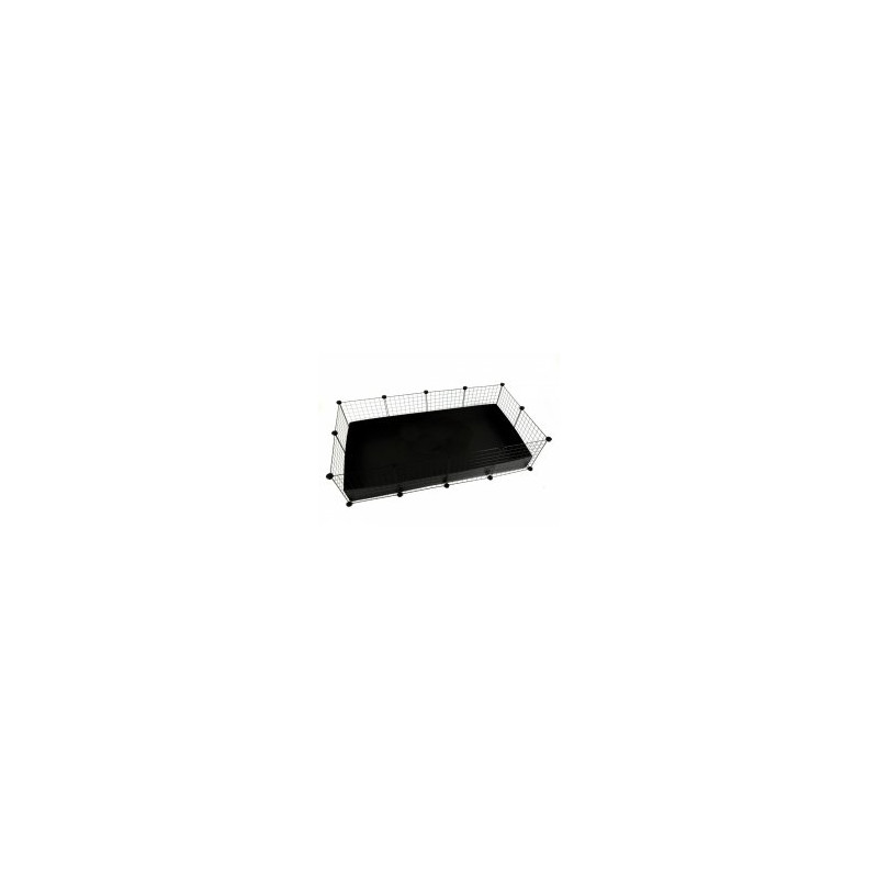 recinto per cane c e c 3x2 145x75 cm nero