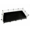 recinto per cane c e c 3x2 145x75 cm nero