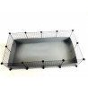 recinto per cane c e c 4x2 145x75 cm argento