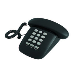Telefono fisso brondi c\filo sirio nero