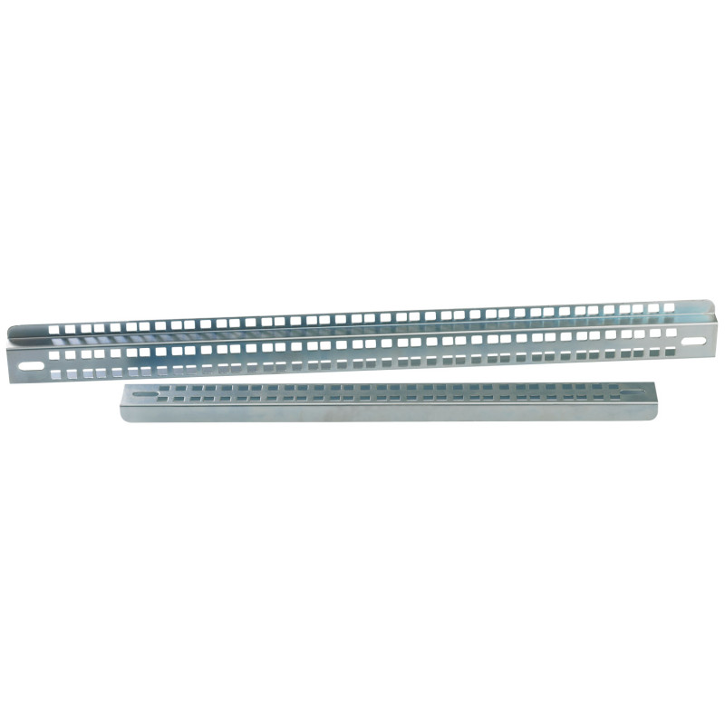 coppia di staffe orizzontali techly per armadi rack 19''